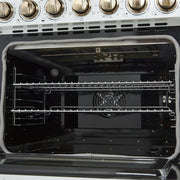 FORNO Paolo 30" Freestanding Electric Range in White, 4.38 cu.ft. with Antique Brass Handles, FFSEL6011-30WHT FORNO