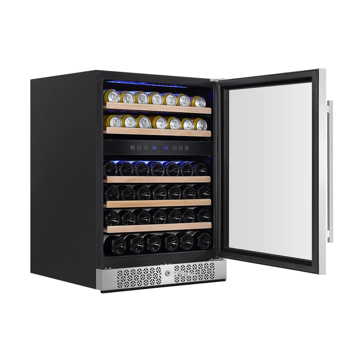 Empava EMPV-WC04D 24" Dual Zone Wine Cooler - 46 Bottle Capacity