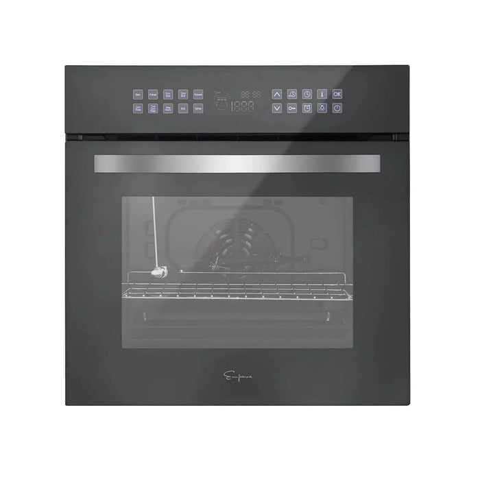 Empava EMPV-24WOC17 24" Single Electric Wall Oven - 2.3 cu.ft Silver Glass