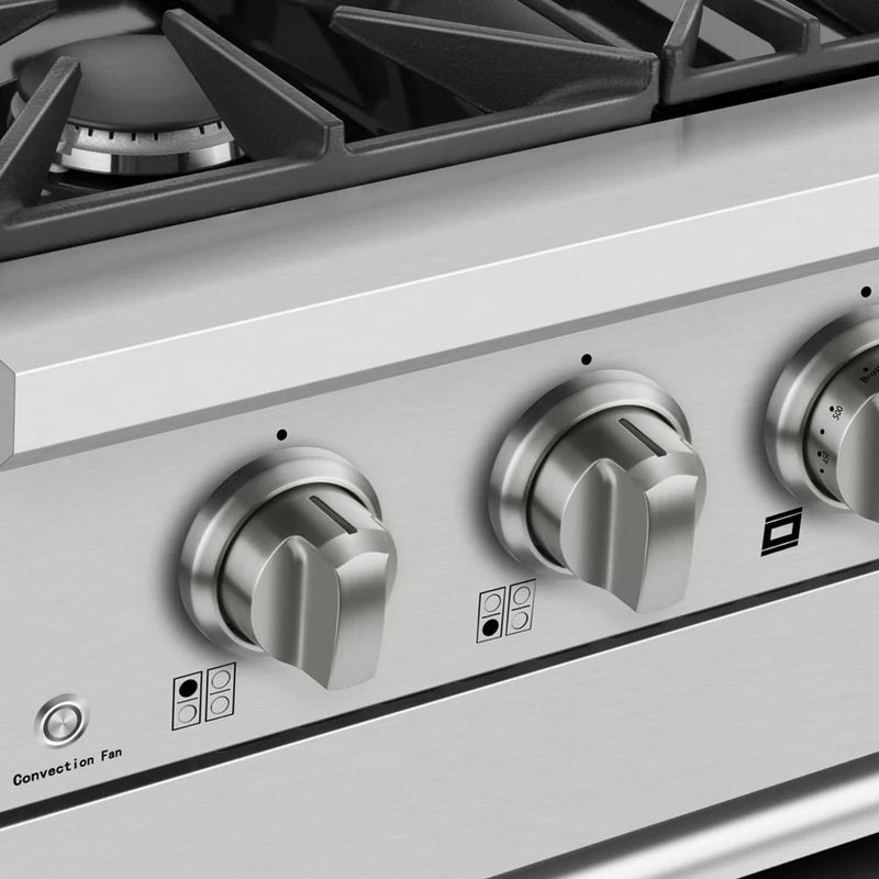 Empava 36-Inch Freestanding Gas Range with Triple Ring Burner and 4.3 Cu.Ft Convection Oven Empava