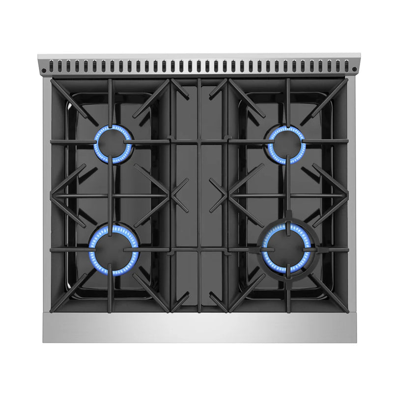 Empava 36-Inch Freestanding Gas Range with Triple Ring Burner and 4.3 Cu.Ft Convection Oven Empava