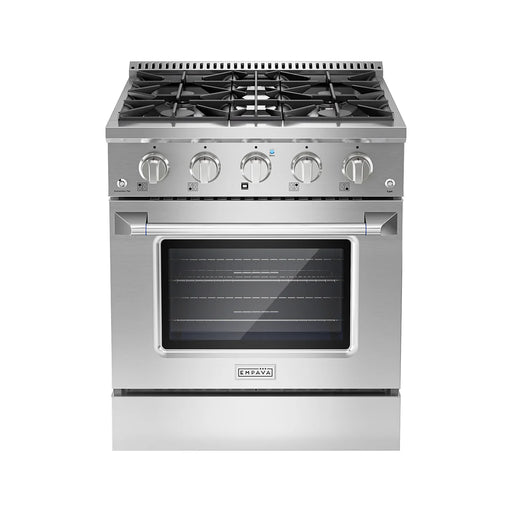 Empava 36-Inch Freestanding Gas Range with Triple Ring Burner and 4.3 Cu.Ft Convection Oven Empava