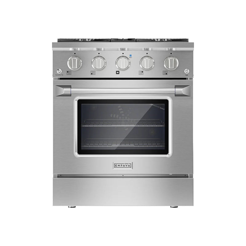 Empava 36-Inch Freestanding Gas Range with Triple Ring Burner and 4.3 Cu.Ft Convection Oven Empava