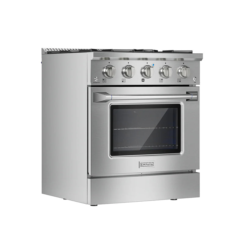 Empava 36-Inch Freestanding Gas Range with Triple Ring Burner and 4.3 Cu.Ft Convection Oven Empava