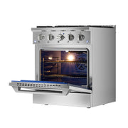 Empava 36-Inch Freestanding Gas Range with Triple Ring Burner and 4.3 Cu.Ft Convection Oven Empava