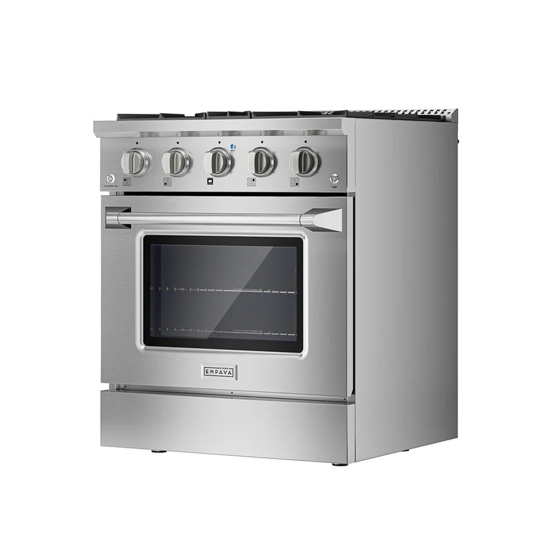 Empava 36-Inch Freestanding Gas Range with Triple Ring Burner and 4.3 Cu.Ft Convection Oven Empava