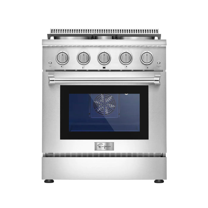 Empava EMPV-30GR03 30" Slide-In Natural Gas Range - 4.2 cu.ft with 4 Burners