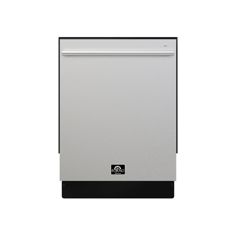 FORNO Romano 24" Built-In Tall Tub Dishwasher in Stainless Steel, FDWBI8035-24S