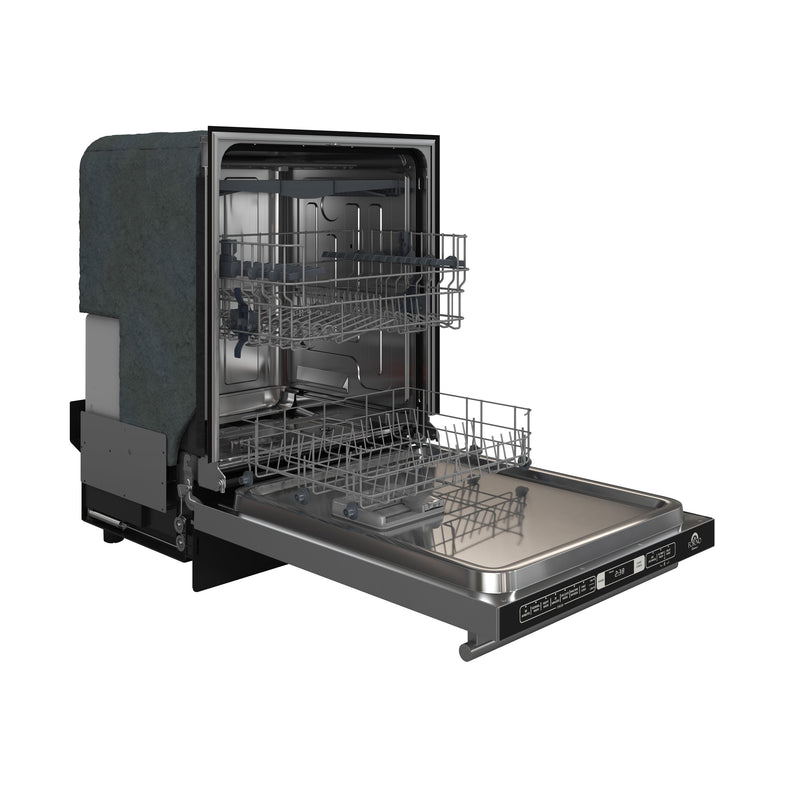FORNO Romano 24" Built-In Tall Tub Dishwasher in Stainless Steel, FDWBI8035-24S