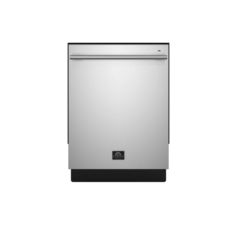 FORNO Espresso Bundle - 30" Electric Range, Under Cabinet Range Hood, 31" Refrigerator and 24" Dishwasher, FBDL-010-01US FORNO
