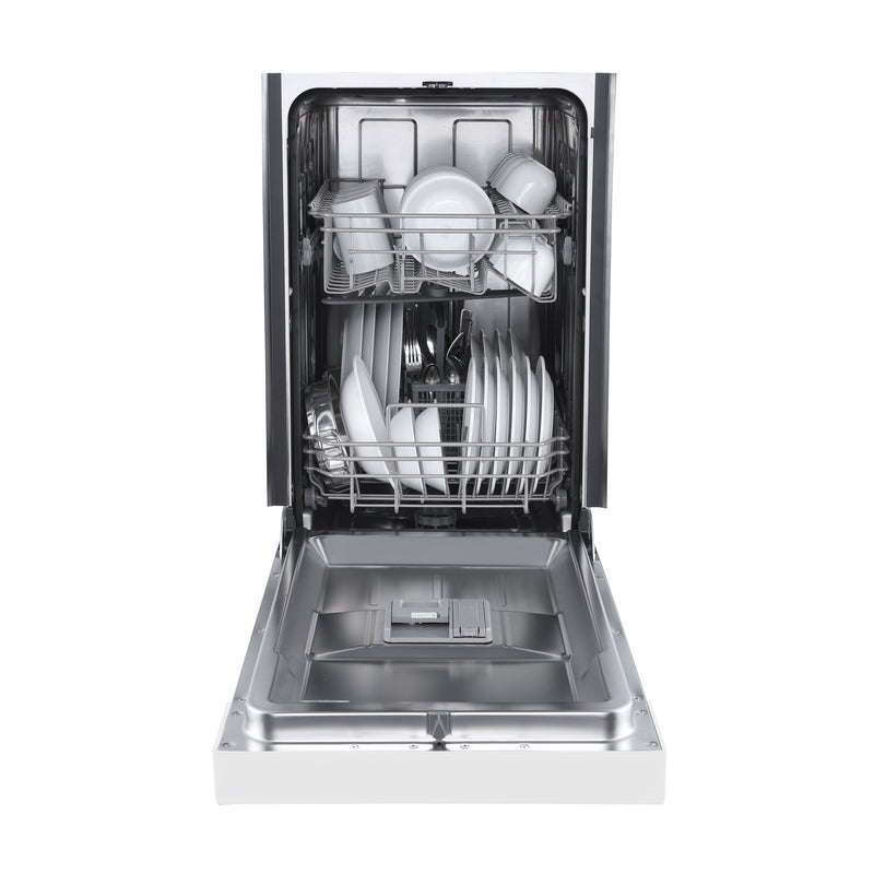 FORNO Polo 18" Built-in Dishwasher in White, FDWBI8041-18WHT