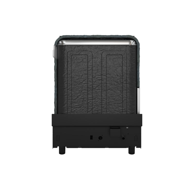 FORNO Espresso Pozzo 24" Built-In Dishwasher in Black with Stainless Steel Handles, FDWBI8067-24BLK