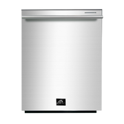 FORNO Appliance Package - 48 Inch Gas Range, 60 Inch Refrigerator, Microwave Drawer, Dishwasher, AP-FFSGS6244-48-7 FORNO