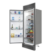 FORNO Maderno 32" 13.6 cu.ft. Left Swing Convertible Refrigerator and Freezer with Modern Trim Kit in Stainless Steel- FFFFD1722-32LSG FORNO