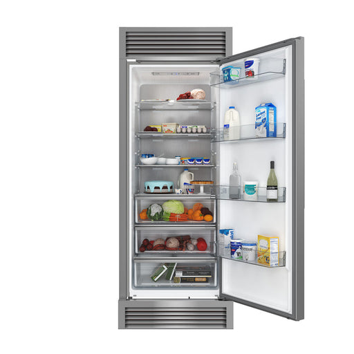 FORNO Maderno 32" 13.6 cu.ft. Right Swing Convertible Refrigerator and Freezer with Modern Trim Kit in Stainless Steel- FFFFD1722-32RSG FORNO