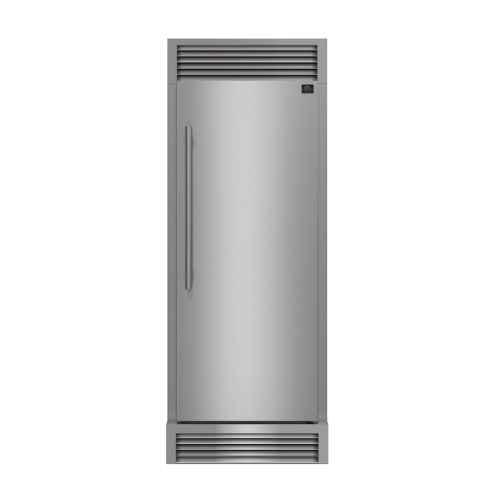 FORNO Maderno 32" 13.6 cu.ft. Right Swing Convertible Refrigerator and Freezer with Modern Trim Kit in Stainless Steel- FFFFD1722-32RSG FORNO