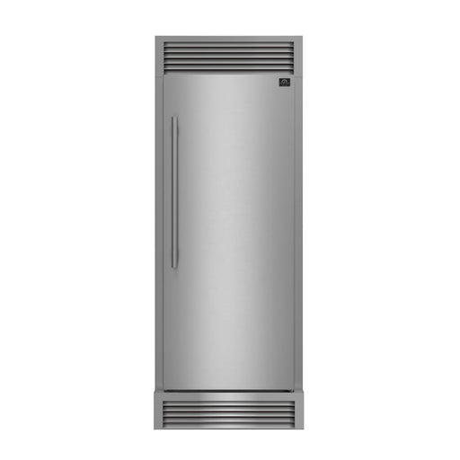 FORNO Maderno 32" 13.6 cu.ft. Right Swing Convertible Refrigerator and Freezer with Modern Trim Kit in Stainless Steel- FFFFD1722-32RSG FORNO