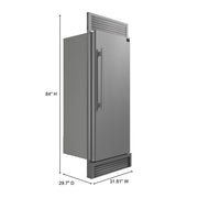 FORNO Maderno 32" 13.6 cu.ft. Right Swing Convertible Refrigerator and Freezer with Modern Trim Kit in Stainless Steel- FFFFD1722-32RSG FORNO