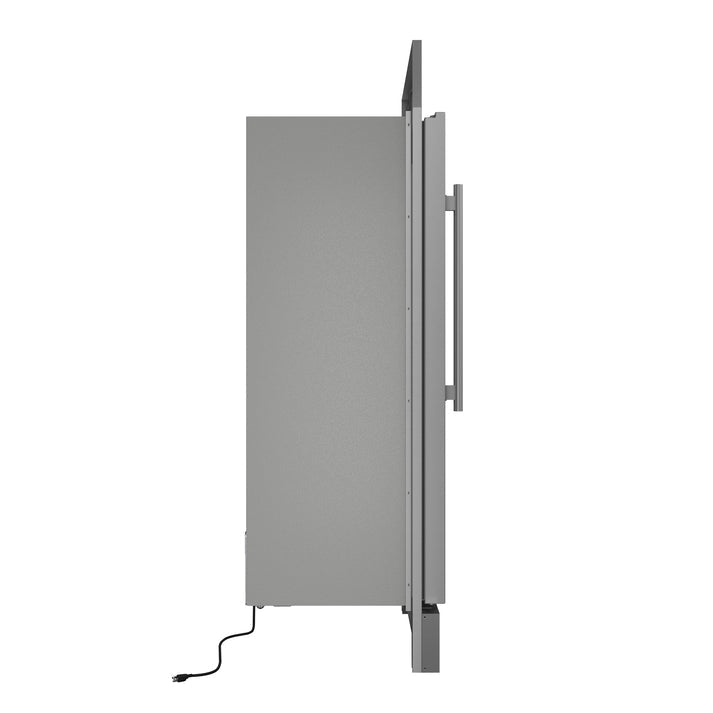 FORNO Maderno 32" 13.6 cu.ft. Right Swing Convertible Refrigerator and Freezer with Modern Trim Kit in Stainless Steel- FFFFD1722-32RSG FORNO