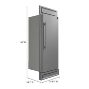 FORNO Maderno 28" Built-In Convertible Refrigerator, 13.6 cu.ft. Right Swing with Decorative Grill - 32" Wide, FFFFD1722-32RS FORNO