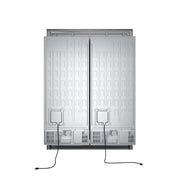 FORNO Maderno 60" 2-28 " Wide Units with Decorative Trim - 84" High Convertible Refrigerator/Freezer, 27.2 cu.ft, FFFFD1722-60S FORNO