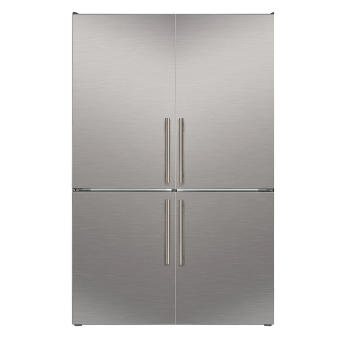 FORNO Custodia 46.8" 20.6 cu. ft. Refrigerator with Bottom Freezer and Ice Maker in Stainless Steel-  FFFFD1766-48S FORNO