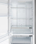 FORNO Guardia 46.8" 21.6 cu. ft. Side-By-Side Refrigerator with Bottom Freezer in Stainless Steel- FFFFD1778-48 FORNO