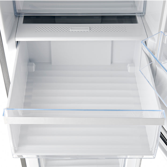 FORNO Guardia 46.8" 21.6 cu. ft. Side-By-Side Refrigerator with Bottom Freezer in Stainless Steel- FFFFD1778-48 FORNO