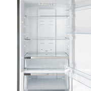 FORNO Guardia 46.8" 21.6 cu. ft. Side-By-Side Refrigerator with Bottom Freezer in Stainless Steel- FFFFD1778-48 FORNO