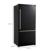 FORNO Milano Espresso 31" Black 17.2 cu. ft, FFFFD1785-31BLK FORNO