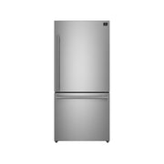 FORNO Milano Espresso 31" Stainless 17.2 cu. ft. Right Swing Bottom Freezer Refrigerator, FFFFD1785-31S FORNO
