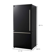 FORNO Milano Espresso 31" Black with Ice Maker, FFFFD1786-31BLK FORNO