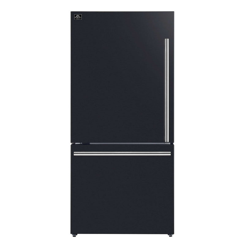 FORNO Milano Espresso 31" Black with Ice Maker, FFFFD1786-31BLK FORNO