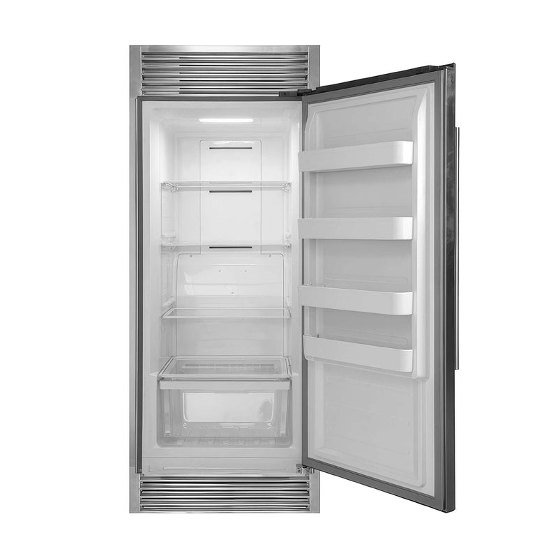FORNO Rizzuto 28" Upright Convertible Refrigerator Right Swing with Decorative Grill - 32" Wide, FFFFD1933-32RS FORNO