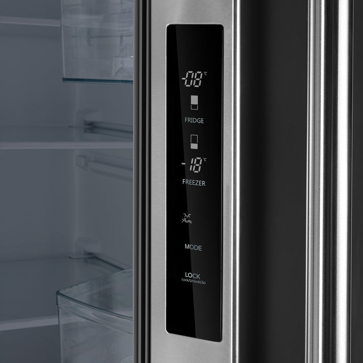 FORNO Gallipoli 30" 17.5 cu. ft. French Door Refrigerator in Stainless Steel with Ice Maker- FFFFD1974-31SB FORNO