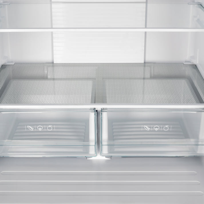 FORNO Gallipoli 30" 17.5 cu. ft. French Door Refrigerator in Stainless Steel with Ice Maker- FFFFD1974-31SB FORNO