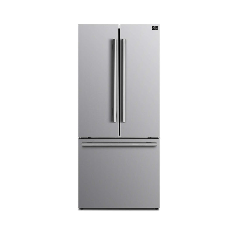 FORNO Premium 2-Piece Kitchen Bundle - 30" Gas Range and 30" Refrigerator with Ice Maker, FBDL-019-01CAUS FORNO