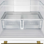 FORNO Gallipoli Espresso 30"-Wide White French Door Refrigerator with Bottom Freezer 17.5 Cu. Ft. Capacity - No Frost with Ice Maker, FFFFD1974-31WHT FORNO