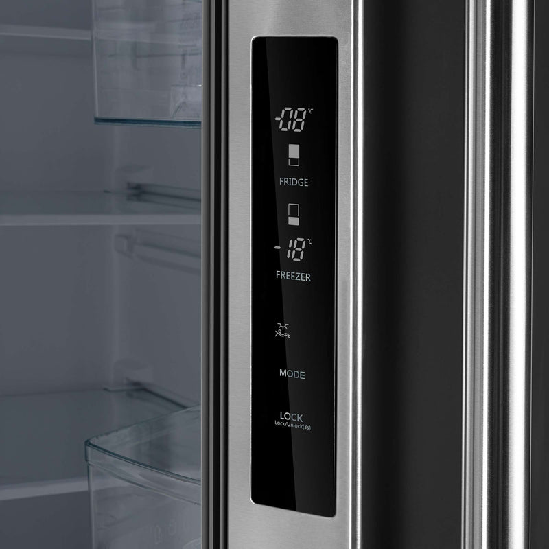 FORNO Gallipoli 30" French Door Refrigerator, 17.5 cu.ft. Capacity & Modern Decorative Grill - 34" Wide, FFFFD1974-35MG FORNO