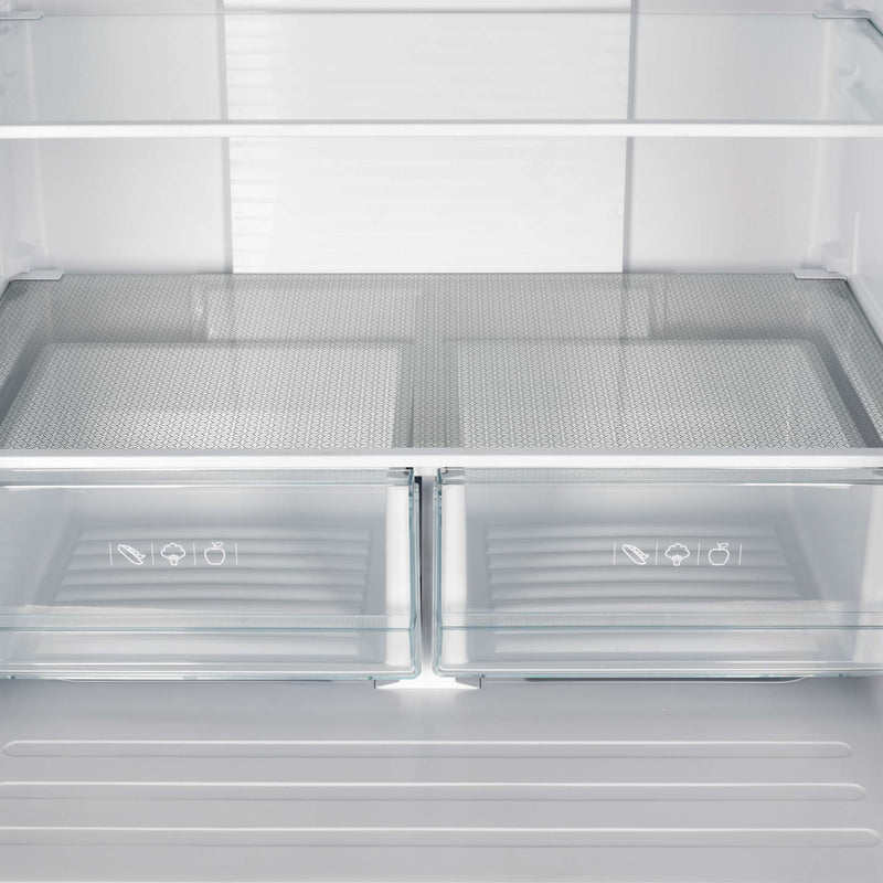 FORNO Gallipoli 30" French Door Refrigerator, 17.5 cu.ft. Capacity & Modern Decorative Grill - 34" Wide, FFFFD1974-35MG FORNO