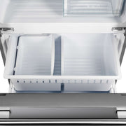 FORNO Gallipoli 30" French Door Refrigerator, 17.5 cu.ft. Capacity & Modern Decorative Grill - 34" Wide, FFFFD1974-35MG FORNO