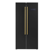 FORNO Salerno Espresso 33" Side-by-Side 15.6 Cu.Ft. Black Refrigerator, FFRBI1805-33BLK FORNO