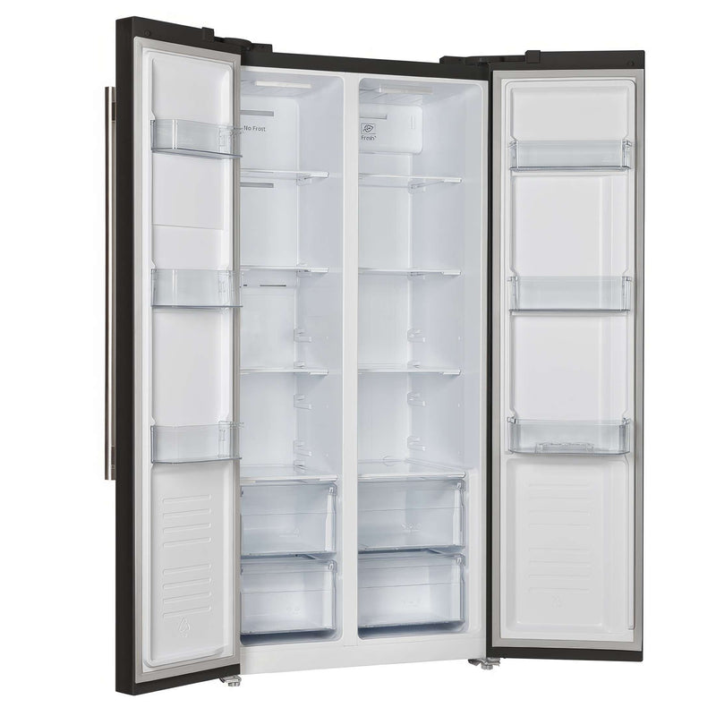 FORNO Salerno Espresso 33" Side-by-Side 15.6 Cu.Ft. Black Refrigerator, FFRBI1805-33BLK FORNO