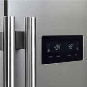FORNO Salerno 33" Side-by-Side Stainless Steel Refrigerator 15.6 cu.ft, FFRBI1805-33SB FORNO