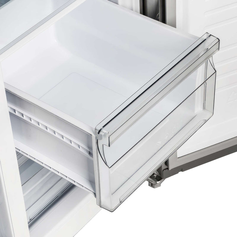 FORNO Salerno 33" Side-by-Side Stainless Steel Refrigerator 15.6 cu.ft, FFRBI1805-33SB FORNO