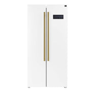 FORNO Salerno Espresso 33" Side-by-Side 15.6 cu. ft White Refrigerator, FFRBI1805-33WHT FORNO