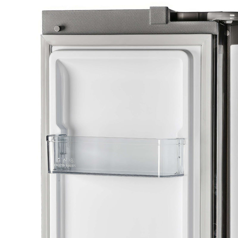 FORNO Salerno 33" Built-in Stainless Steel Refrigerator 15.6 cu. ft - With Modern Decorative Grill - 37" Wide, FFRBI1805-37MG FORNO