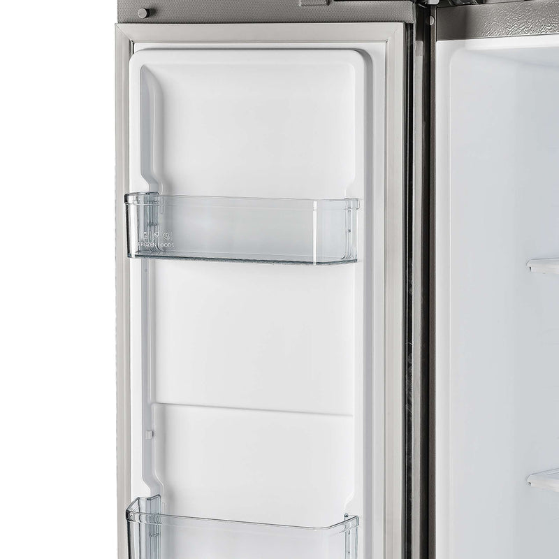 FORNO Salerno 33" Built-in Stainless Steel Refrigerator 15.6 cu. ft - With Decorative Grill - 37"es Wide, FFRBI1805-37SG FORNO
