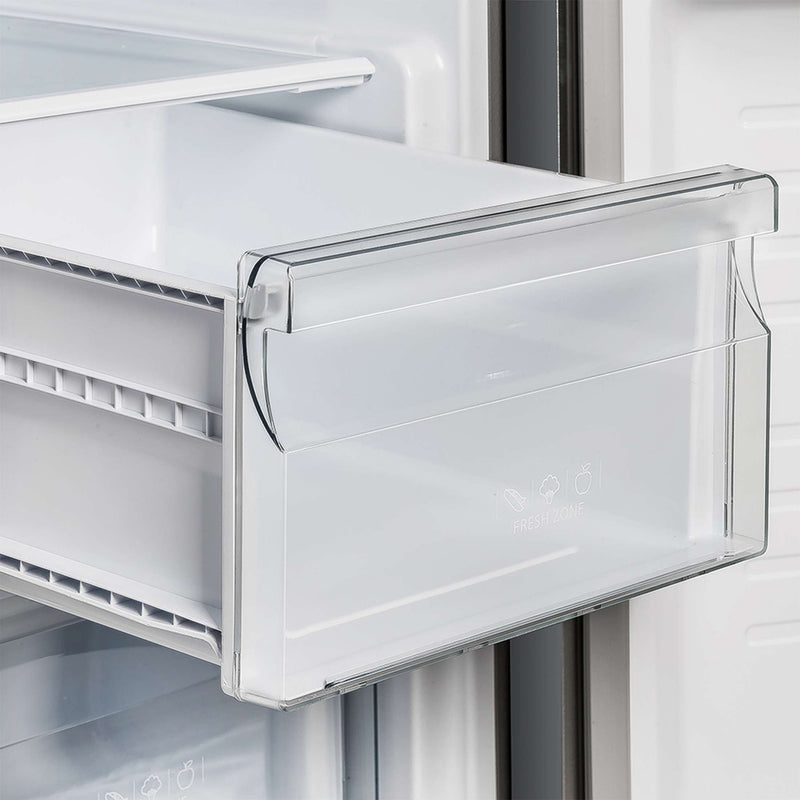 FORNO Salerno 33" Built-in Stainless Steel Refrigerator 15.6 cu. ft - With Decorative Grill - 37"es Wide, FFRBI1805-37SG FORNO