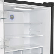 FORNO Moena Espresso 36" French Door Refrigerator in Black, 19.2 cu. ft, FFRBI1820-36BLK FORNO